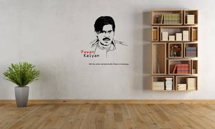 PEACOCKRIDE 254 cm Pawan Kalyan Self Adhesive Sticker