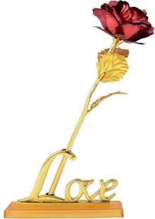 kuku lovely red flower with beautiful love stand Red Rose Artificial Flower