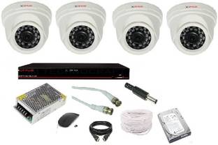 CP PLUS . 2.4 MP 4 DOME 4 CHANNEL DVR 1 GB HARD DISK (WD and SEAGET) Security Camera