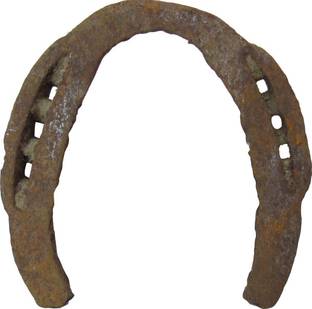 Speakfortune Kale Ghode Ki Naal(Horse Shoe)-For Evil Eye Removal And Shani Dosh Nivaran Decorative Showpiece  -  8 cm