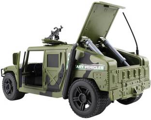 HALO NATION Military Truck Utility Vehicle - Elite Force Humvee - Blastproof & Bulletproof Army Jeep (Green)