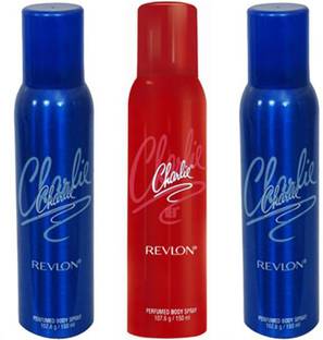 Revlon CHARLIE BLUE DEODORANT 150 ML CHARLIE RED DEODORANT 150 ML Deodorant Spray  -  For Men & Women