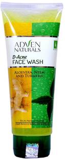 Adven Naturals D-ACNE FACEWASH WITH ALOEVERA NEEM & TURMERIC Face Wash