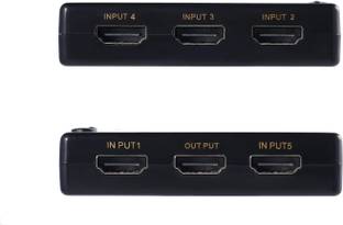 Tobo HDMI Switch 4K Intelligent 5-Port HDMI Switch, 5 in 1 Out HDMI Switcher HDMI Splitter with IR Wireless Remote Media Streaming Device