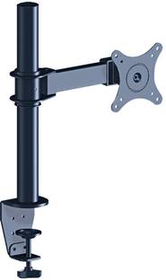 DazzelOn Single VESA Computer Monitor Lcd Led TV Desk Mount Stand with Articulating Center Arm Joint | for 13" to 26" Screens Full Motion TV Mount