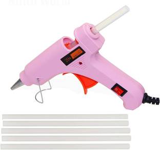 T Gum Fairsdeal - 20 watt Pink and orange/ with 07 glue sticks/ with on-off button/ with indicator/ with stand/ with high quality/ hot melt Standard Temperature Corded Glue Gun