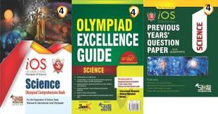Silver Zone Olympiad Books Science IOS Comprihenshive Book + Guide Book + Previous Question Papers Book Class 4 (3Books Set)