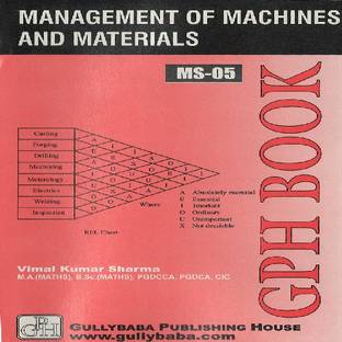 Ms-05 Management of Machines & Materials