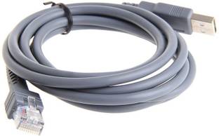 ANDTRONICS Ethernet Cable 1.2 m USB Barcode Scanner Cable compatible with Zebra, Symbol, Motorola scanners - 1.5M | 4.5FT