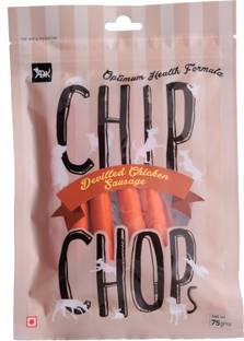 Chip Chops Devilled Chicken Sausages Dog Snacks, 75 g Pack of 2 Chicken Dog Treat