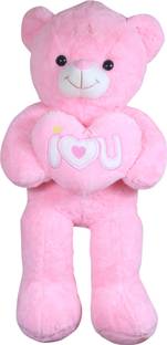 Tickles Pink Big Size Love Teddy Soft Stuffed For Kids(2.4 Feet)  - 75 cm