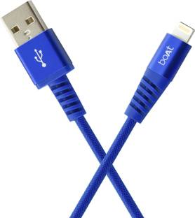 boAt Lightning Cable 2.4 A 1.5 m Para-Armour Lightning Cable MFI certified – 1.5 meter