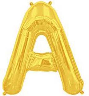 Events Framer Solid A - Alphabet Foil Balloon Gold Letter Balloon