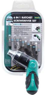 Proskit 6 in 1 Ratchet Screwdriver Set Impact Screwdriver