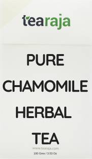 Tearaja Pure Chamomile Tea, 50 Gms | Makes 25 Cups | Pure Herbal Tea | Reduce Anxiety & Stress | Classic Calming Herb | Get Good Sleep | Caffeine Free | Herbal Tea Vacuum Pack