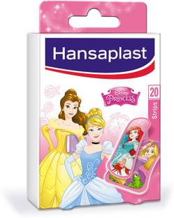 HANSAPLAST Kids Band-Aid 20pk - Disney Princess Adhesive Band Aid