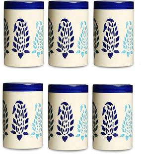 caffeine (Pack of 6) Handmade Boota Glass Set Water/Juice Glass