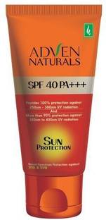 Adven Naturals Sunscreen - SPF 50 PA+++ Sun Protection Sun Screen With Has Effective Protection Against UVA & UVB