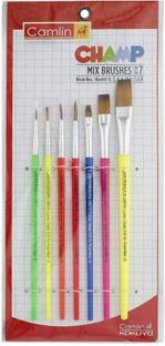 Camlin Champ Mix Brush Set - Pack of 7 (Multicolor)
