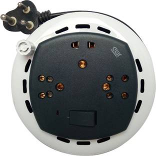 jmD Gold TENDY 3 PIN FLEX BOX 6 AMP. 240V, 3 YARDS CABLE, INDICATOR WITH SWEITCH 3  Socket Extension Boards