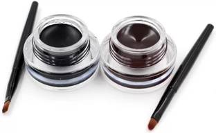 hich 2 in 1 Black & Brown Water Proof & Smudge Proof 24hrs Gel Eyeliner 3+3= 6g 6 g
