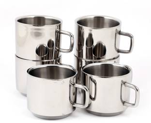 COCONUT Pack of 6 Stainless Steel Stainless Steel Double Wall Trump