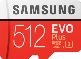 SAMSUNG MB-MC512GA/IN Evo Plus 512 GB SD Card Class 10 95 MB/s  Memory Card Compatible with Tablet, Mobile