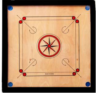 fabulous Carrom Board 26 inch with Coins, Striker and Powder Carrom Board Game