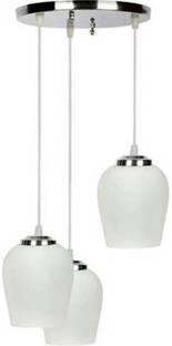 Banke Bihari Glass Handicraft Glass & Steel Made Hanging Light Pendants Ceiling Lamp