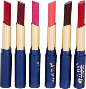 ads Waterproof lipstick set of 6 multicolor (BB)