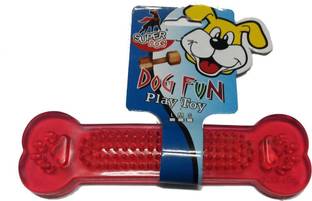 Super Dog Fun Bone Rubber Chew Toy For Dog