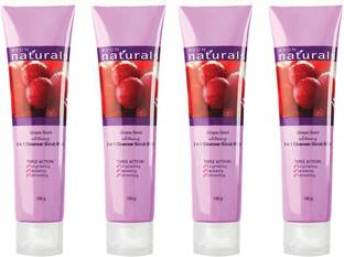 AVON Naturals Grape Seed Whitening 3-in-1 Cleanser Scrub Mask Face Wash