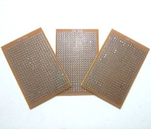 Technical hut General Purpose PCB Printed Circuit Board (2x3 inch) Set of 3 Educational Electronic Hobby Kit