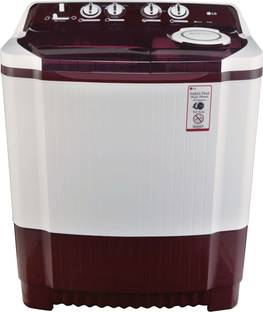 LG 8 kg Semi Automatic Top Load Washing Machine White, Maroon