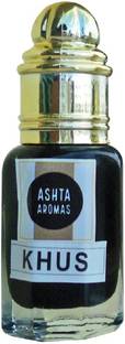 ASHTAAROMAS Pure Khus Attar 15ml with Wooden Box Herbal Attar