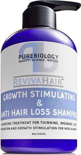Pure Biology Hair Growth Stimulating Shampoo with Biotin, Keratin & Breakthrough Anti Hair Loss Complex