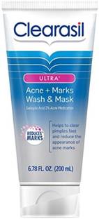 Clearasil Ultra Acne + Marks Wash and Mask, 6.78 oz. Face Wash
