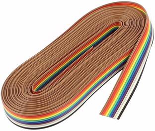 Technical hut Rainbow Wire - Ribbon Wire (5 meter) Interconnect Electronic Hobby Kit