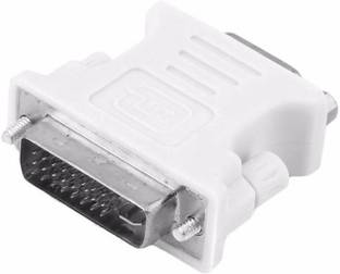 FU4 DVI Cable 0.1 m DVI-connector dvi-i (a/d) to vga M/F 24+1-pin to 15-pin convert DVI Cable (White) DVI Cable (COMPUTER, White)