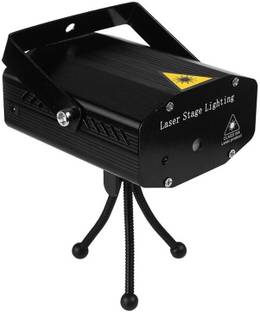 PROTIUM Mini LED Laser Projector Christmas Decorations Laser Disco Light Laser Light Dj Voice-Activated DJ Disco Party Club Light [BLACK] Shower Laser Light