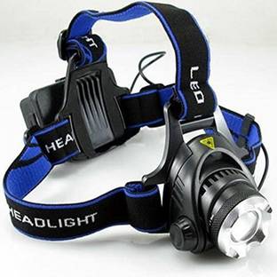 Simxen Headlamp Headlight Weatherproof LED Flash Light with 2 4800Ah Rechargeable Battery LED Headlamp