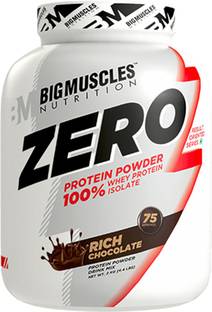 BIGMUSCLES NUTRITION ZERO Protein Powder from 100% WHEY ISOLATE Whey Protein