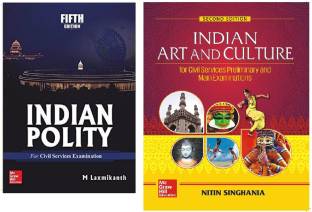 INDIAN POLITY By M Laxmikanth & INDIAN ART AND CULTURE By Nitin Singhania (INIDAN POLITY 5th Edition And Indian Art And Culture 2ne Edition) Best Book For Civil Services, UPSC,IAS,IPS EXAM Hindi Medium Bihar Psc,psc Exam,use Ful For Ugc-Net(Nitin Sighania,M Laxmikanth,paper Back)