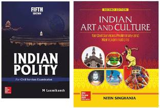 INDIAN POLITY By M Laxmikanth & INDIAN ART AND CULTURE By Nitin Singhania (INIDAN POLITY 5th Edition And Indian Art And Culture 2ne Edition) Best Book For Civil Services, UPSC,IAS,IPS EXAM Hindi Medium Bihar Psc,psc Exam,use Ful For Ugc-Net(Nitin Sighania,M Laxmikanth,paper Back)