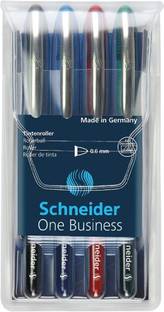 schneider One Business Rollerball Pen (4 Colours, 0.6 MM) Ball Pen