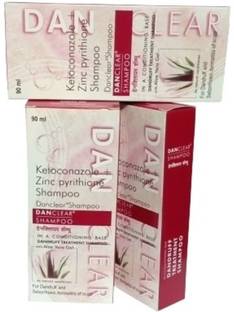 DANCLEAR SHAMPOO IN A CONDITIONING BASE DANDRUFF TREATMENT SHAMPOO (Pack Of 3*90 ml )
