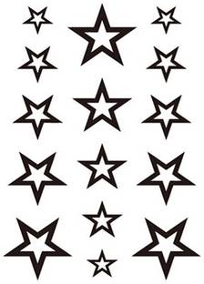 hitler germany 3D Temporary Tattoo Stars Design