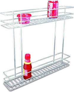 Winstar Containers Kitchen Rack Steel 2 Shelf Bottle Pullout Basket