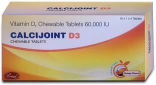 Leeford Calcijoint D3 Cholecalciferol(Vitamin D3) Chewable 60,000 IU Tablets