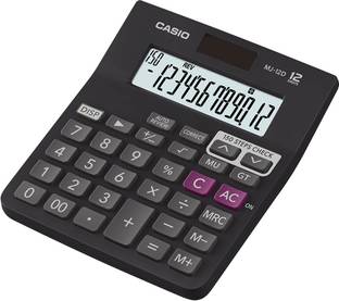 CASIO MJ-12D-BK Desktop Basic  Calculator